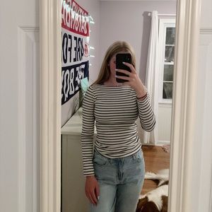 Boded striped long sleeve